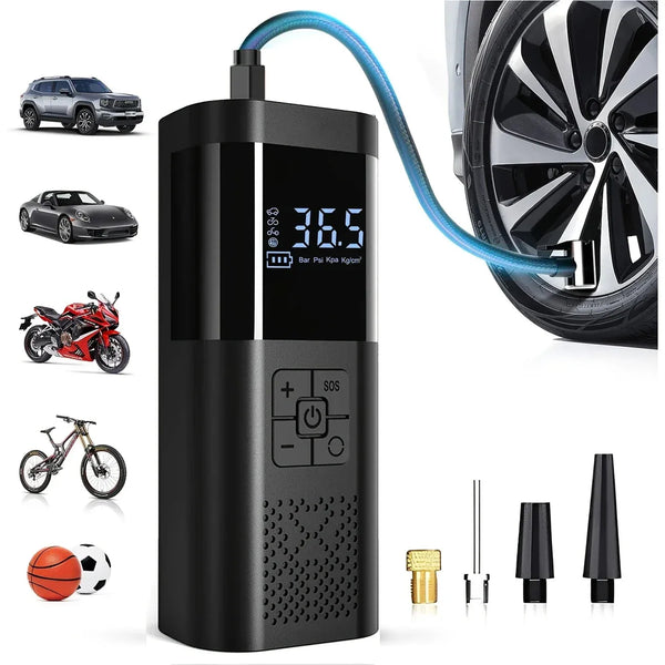 Portable Cordless 150 PSI Digital Tire Inflator Air Compressor