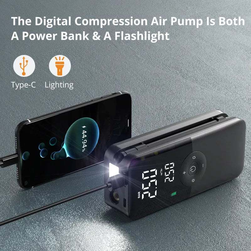 Portable Rechargeable Digital Tire Inflator Air Compressor