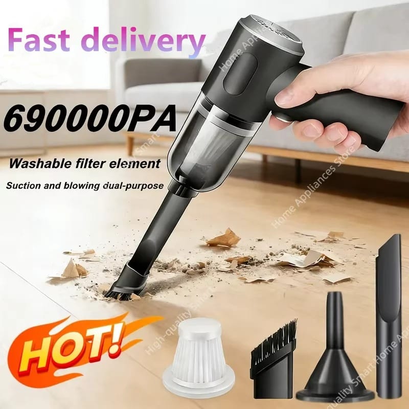 Cordless Wet & Dry Handheld Car Vacuum Cleaner