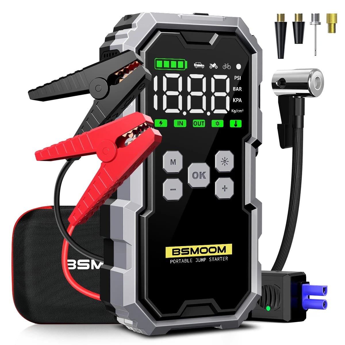 7000A Jump Starter with 12V Air Compressor & Power Bank