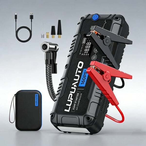 4-in-1 4000A Jump Starter with 160 PSI Air Compressor