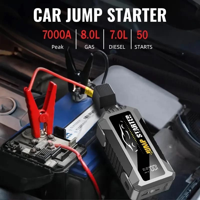 5000A Portable Jump Starter Battery Pack with Power Bank