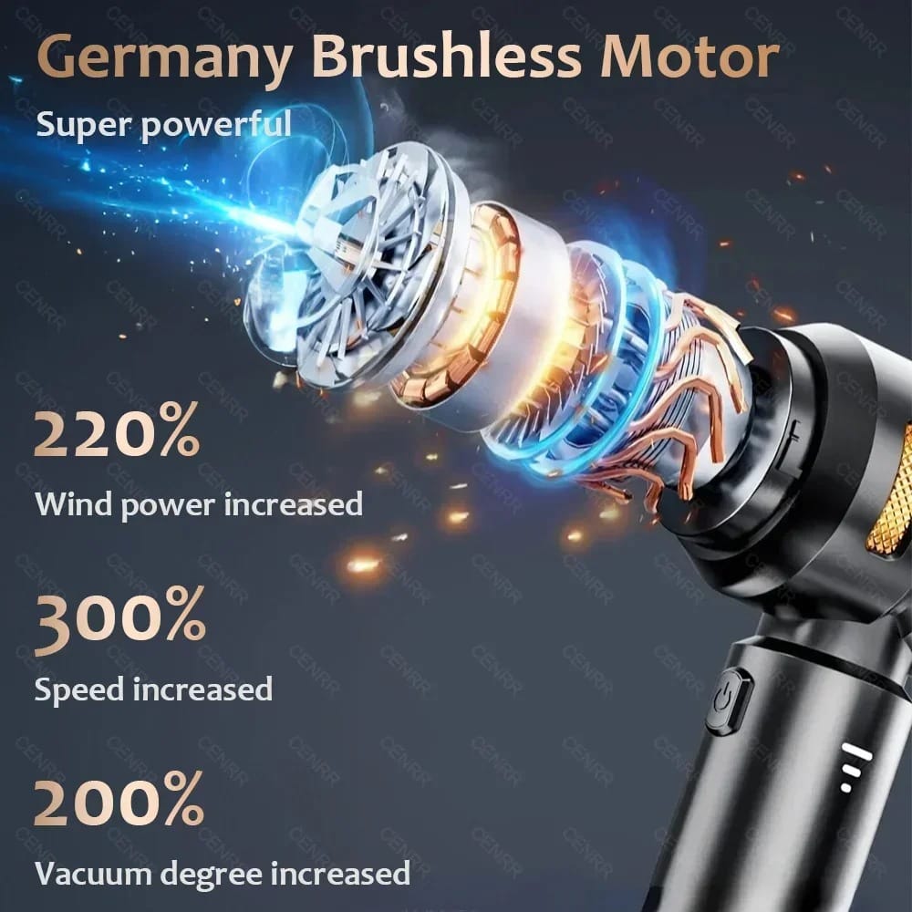 Cordless Handheld Car Vacuum Cleaner with Powerful Suction