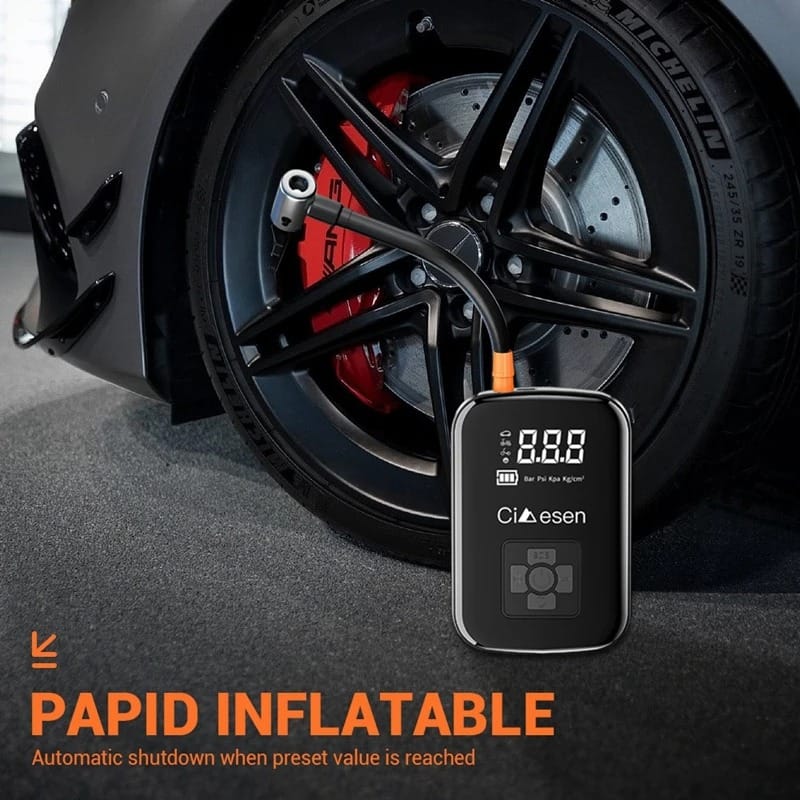 Portable 150 PSI Wireless Tire Inflator Air Compressor