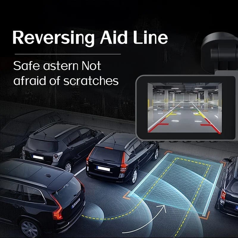 1080P WiFi Dash Cam with Front & Rear Camera