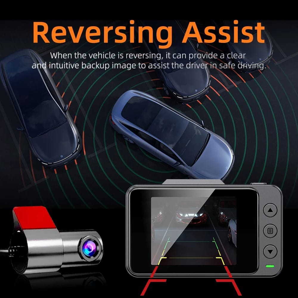 4K Mirror Dash Cam with WiFi & Rear Camera
