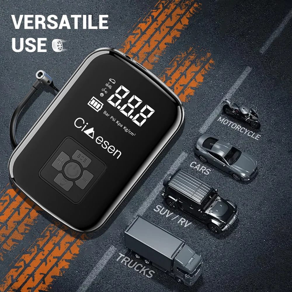 Portable 150 PSI Wireless Tire Inflator Air Compressor