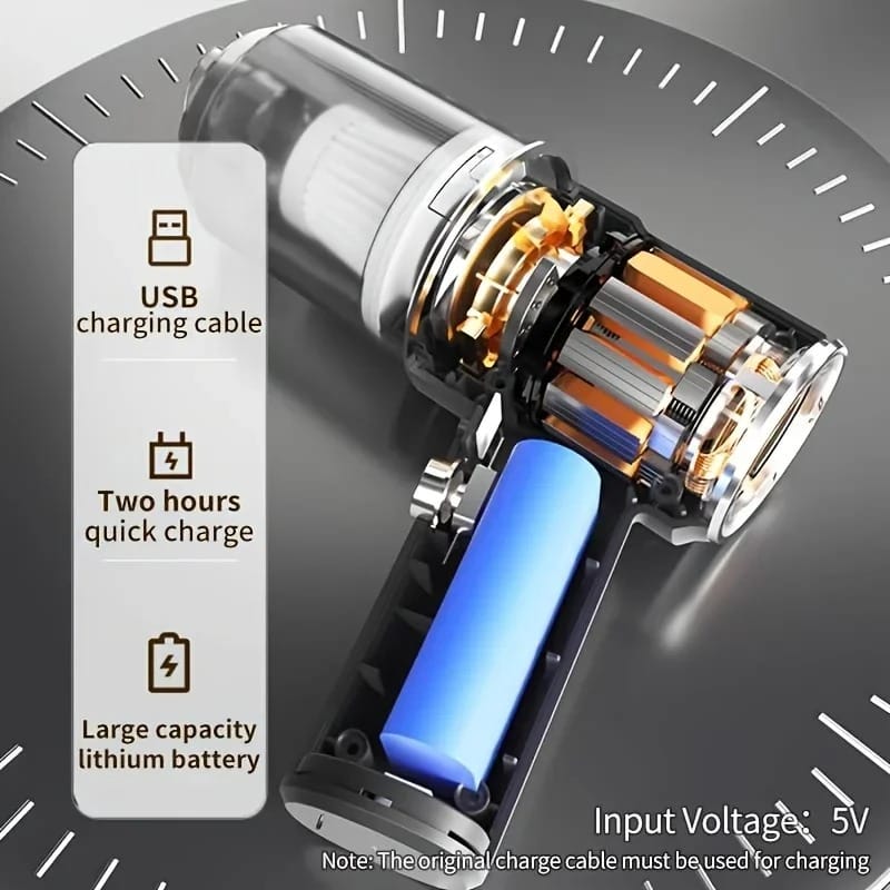 Cordless Wet & Dry Handheld Car Vacuum Cleaner